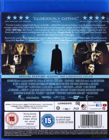 The Limehouse Golem (Golem z Limehouse) [Blu-Ray]