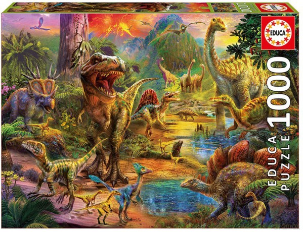 EDUCA 1000 el. Dinozaury [PUZZLE]
