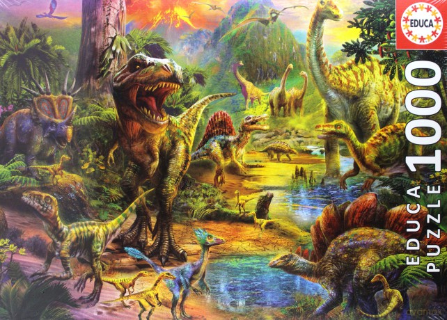 EDUCA 1000 el. Dinozaury [PUZZLE]