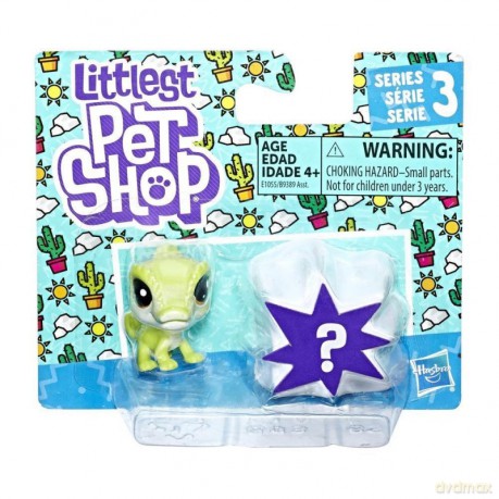 Littlest Pet Shop mini dwupak - Kameleon, wąż [FIGURKA]