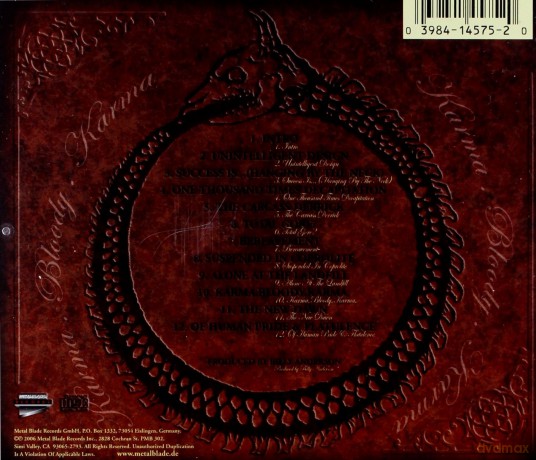 Cattle Decapitation: Karma Bloody Karma [CD]
