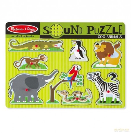 Puzzle dźwiękowe - Zwierzęta Zoo
