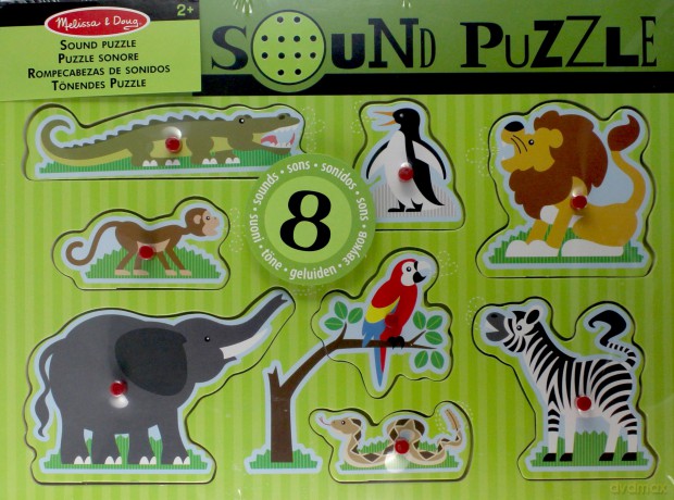 Puzzle dźwiękowe - Zwierzęta Zoo