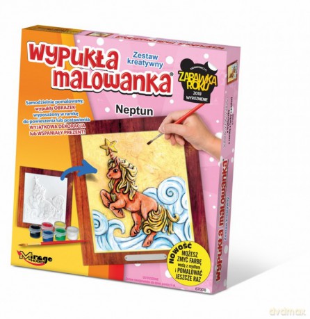 Zestaw kreatywny wypukła malowanka Jednorożec Neptun