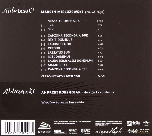 Andrzej Kosendiak: Marcin Mielczewski vol. 2 [CD]