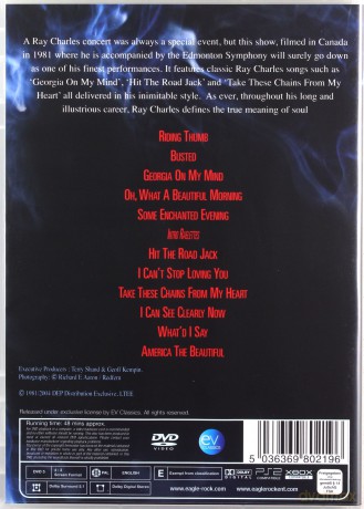 Ray Charles: Live In Concert With The Edmonton Symphony [DVD]