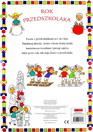Rok przedszkolaka do kolorowania - z kredkami [KSIĄŻKA]