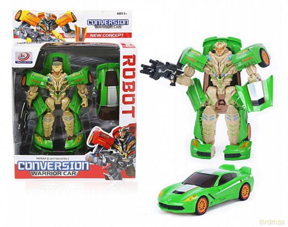 Składany Auto-Robot Transformers Wojownik Green