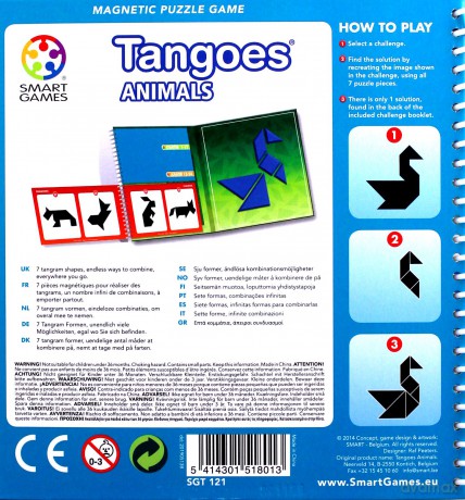 Smart Games - tangoes (magnetczna) Zwierzątka [GRA]