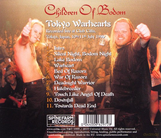 Children Of Bodom: Tokyo Warhearts [CD]