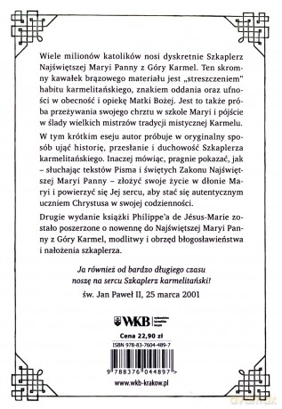 Szkaplerz. Życie na wzór Maryi - Philippe de Jsus-Marie [KSIĄŻKA]