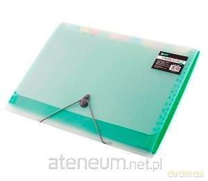 Teczka A4 12 przegródek zielona