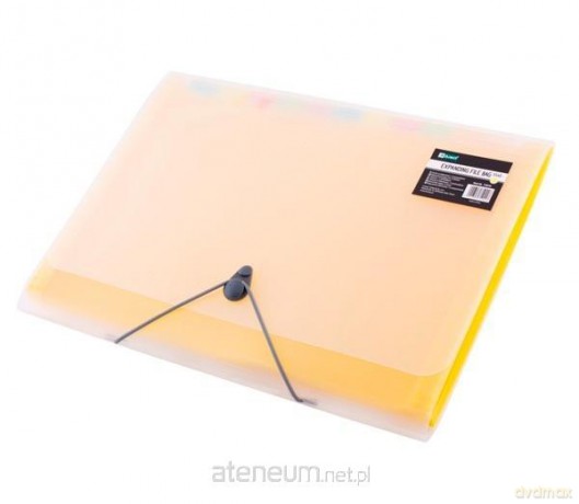 Teczka A4 12 przegródek żółta