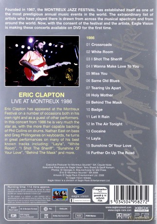 Eric Clapton: Live At Montreux 1986 [DVD]