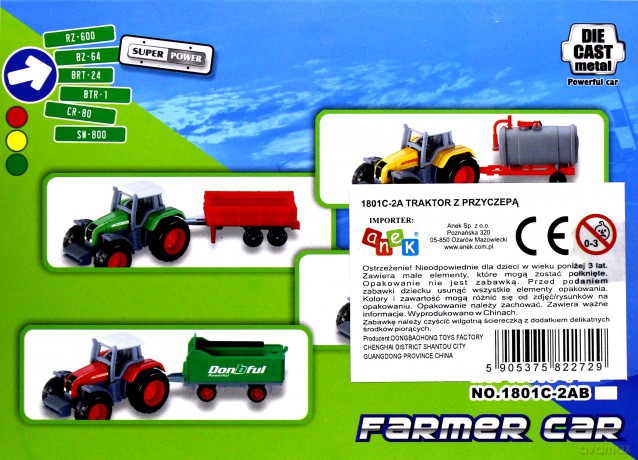Traktor z przyczepą
