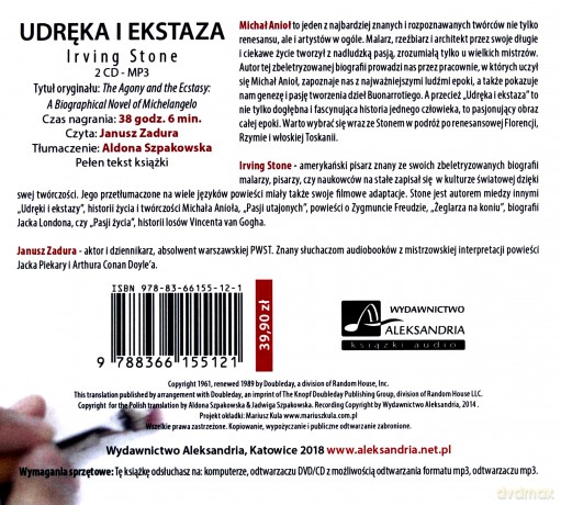 Udręka i ekstaza - Irving Stone [AUDIOBOOK]
