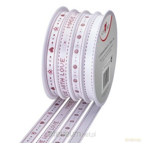 Wstążka multi 10mm/5m Serca
