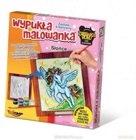 Wypukła malowanka - Jednorożec Słońce