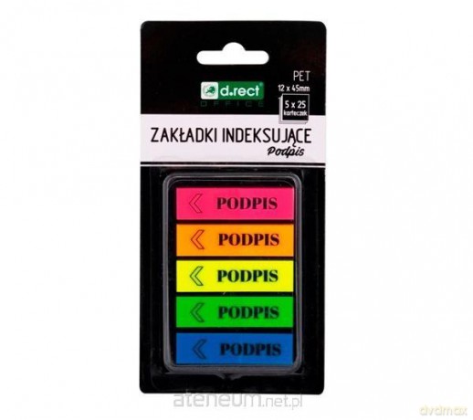 Zakładki indeksujące 12x45mm Podpis
