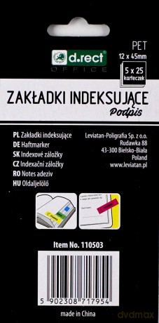 Zakładki indeksujące 12x45mm Podpis