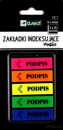 Zakładki indeksujące 12x45mm Podpis