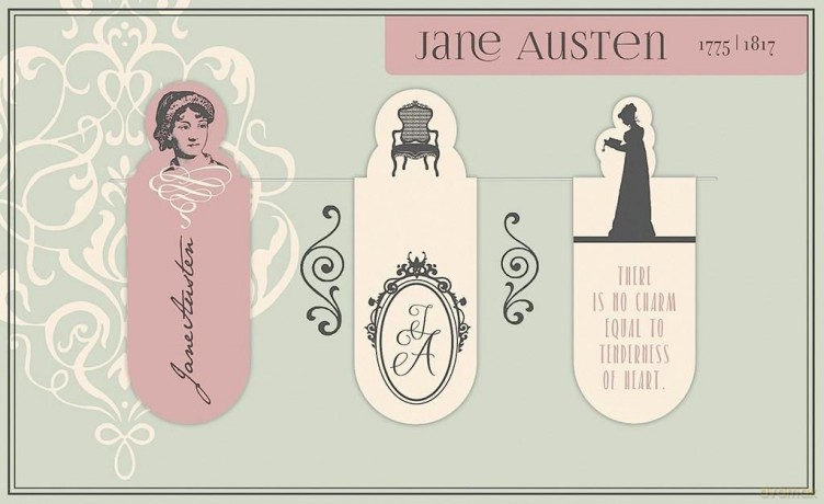 Zakładki magnetyczne - Jane Austen