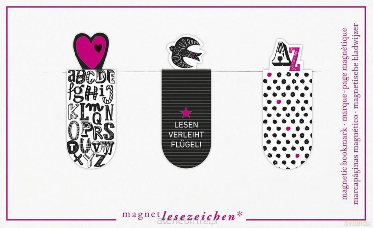 Zakładki magnetyczne - Literki