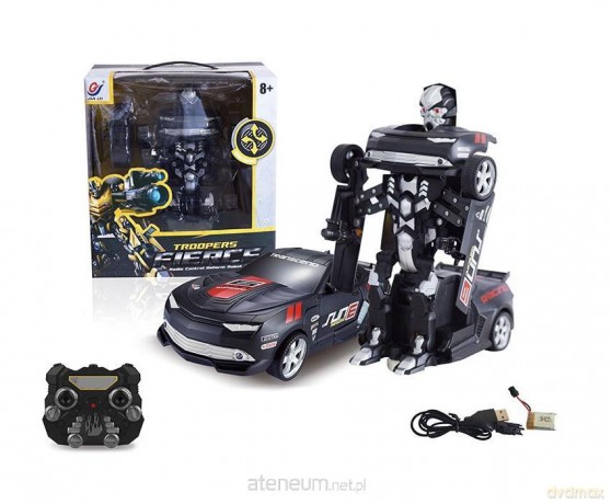 Zdalnie sterowany Auto-Robot 2w1 czarny