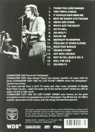 Commander Cody: Rockpalast:Blues Rock Legends Vol.1 [DVD]