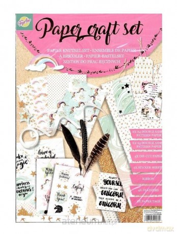 Zestaw papierów do prac ręcznych Unicorn