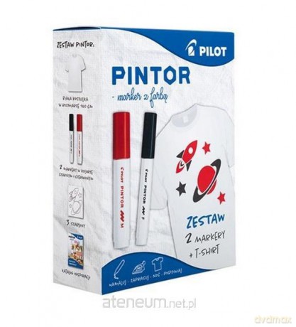 Zestaw Pintor + T-shirt czarny i czerwony