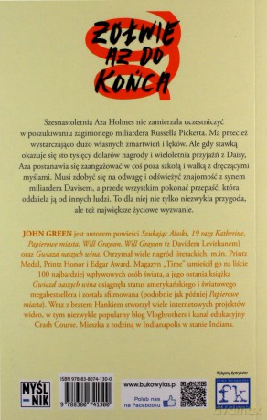 Żółwie aż do końca - John Green [KSIĄŻKA]