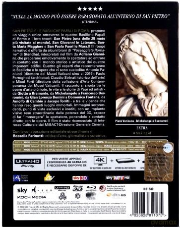San Pietro E Le Basiliche Papali Di Roma (Bazylika Świętego Piotra) [Blu-Ray 4K]+[Blu-Ray 3D]