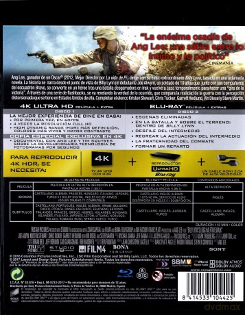 Najdłuższy marsz Billy'ego Lynna [Blu-Ray 4K]+[Blu-Ray]