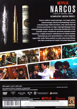 Narcos Kolekcja Sezony 1-3 Pakiet [9DVD]