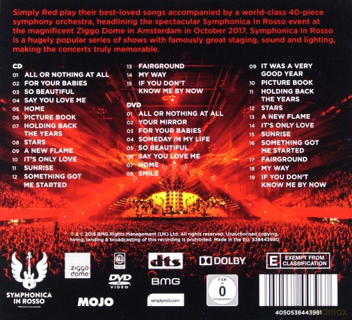 Simply Red: Symphonica In Rosso [CD]+[DVD]