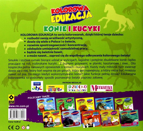 Kolorowa edukacja. Konie i kucyki - Justyna Mrowiec [KSIĄŻKA]