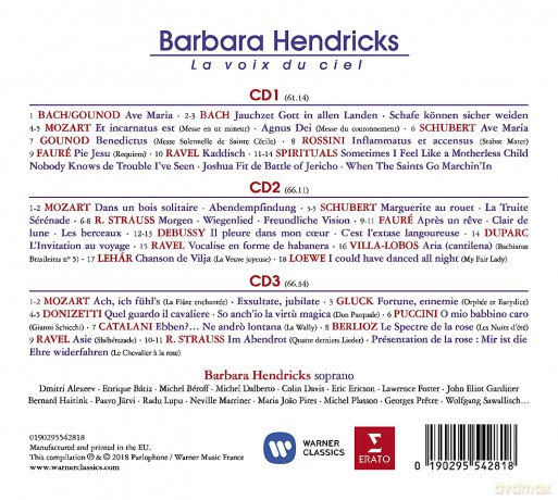 Barbara Hendricks: La Voix Du Ciel (Compilation) [3CD]