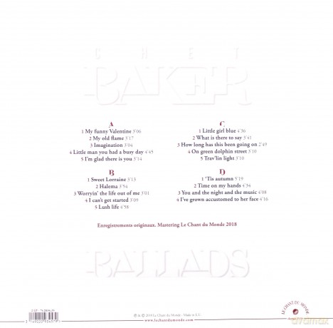 Chet Baker: Ballads [2xWinyl]