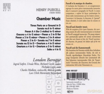 Purcell: Chamber Music London Maroque (digipack) [CD]