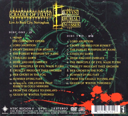 Cradle Of Filth: Eleven Burial Masses [CD]+[DVD]