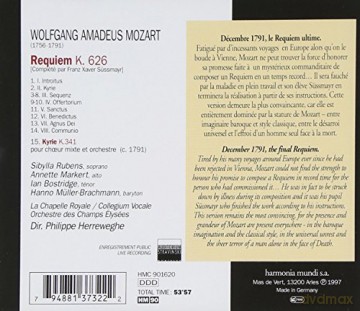 Mozart: Requiem Herreweghe [CD]