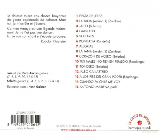 Carmen Amaya: Grandes Figures Du Flamenco [CD]