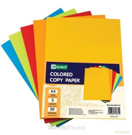 Papier A4 ksero kolorowy mix kolorów