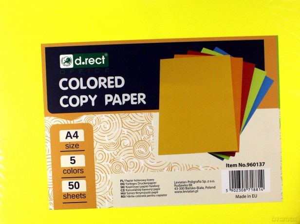 Papier A4 ksero kolorowy mix kolorów