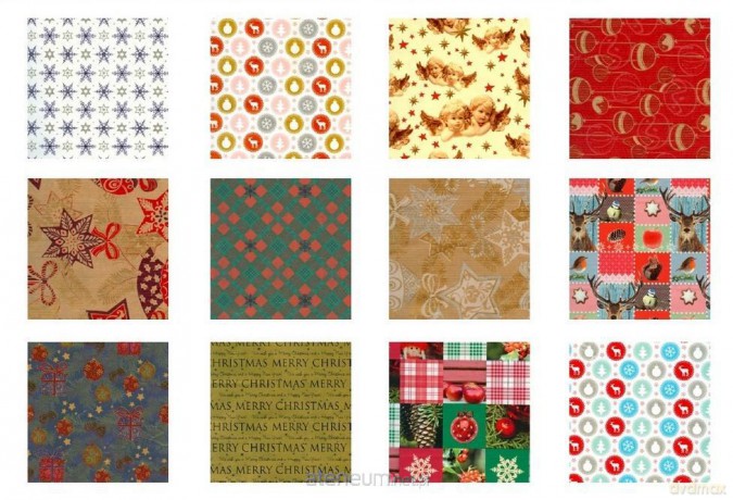Papier w rolce 2/0,7m metalizowany mix (60 szt)