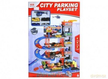 Parking z metalowymi akcesoriami