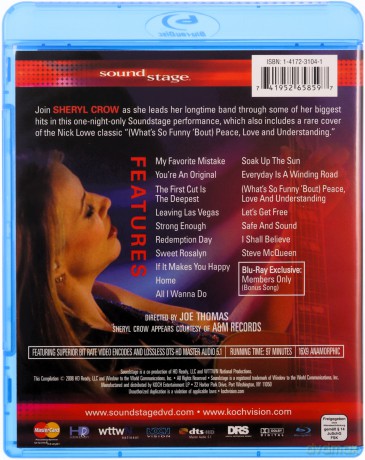 Sheryl Crow: Live [Blu-Ray]