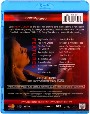 Sheryl Crow: Live [Blu-Ray]