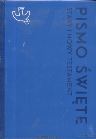 Pismo Święt Stary Testament i Nowy Testament duże niebieskie [KSIĄŻKA]